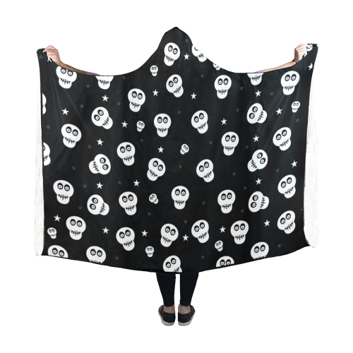 Star Skulls Hooded Blanket 60''x50''