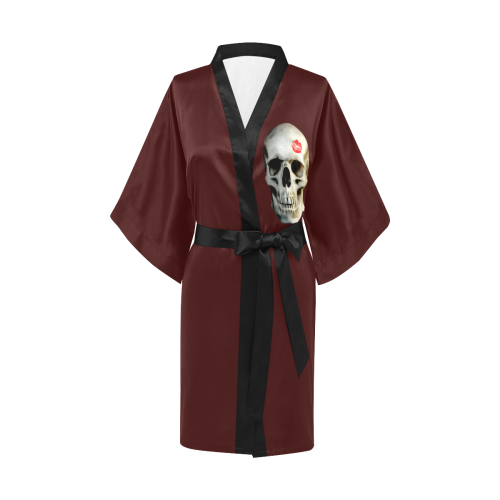 Skull kiss Kimono Robe