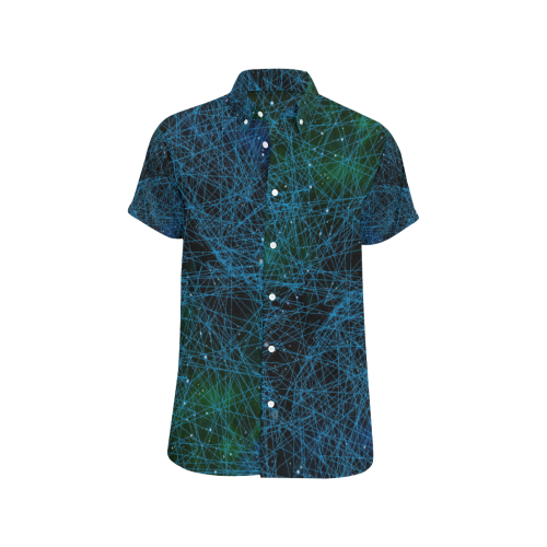 System Network Connection Men's All Over Print Short Sleeve Shirt/Large Size (Model T53)