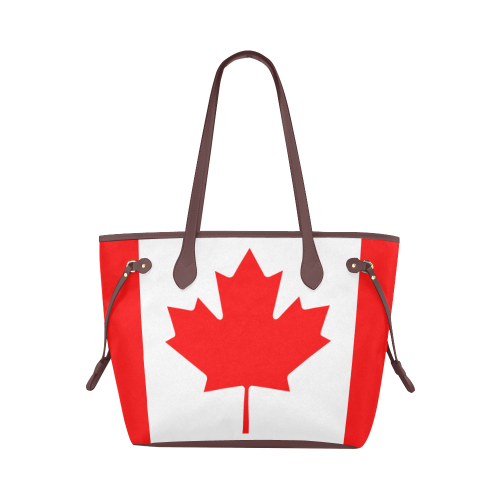 Canada Flag Clover Canvas Tote Bag (Model 1661)