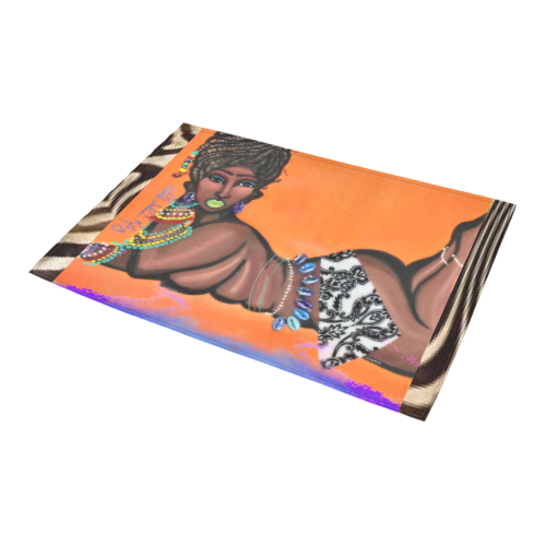 Beaded remix (3)rug Azalea Doormat 24" x 16" (Sponge Material)