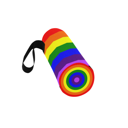 Rainbow Flag (Gay Pride - LGBTQIA+) Neoprene Water Bottle Pouch/Large