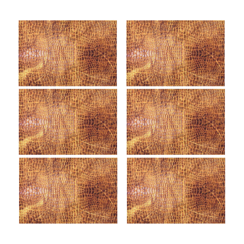 Crocodile Pattern by K.Merske Placemat 12’’ x 18’’ (Set of 6)