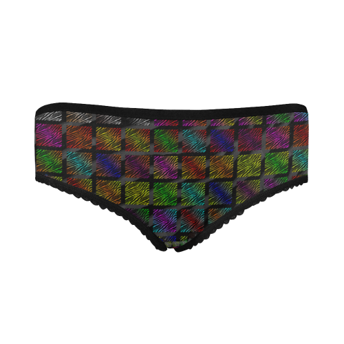 Ripped SpaceTime Stripes Collection Women's All Over Print Classic Briefs (Model L13)