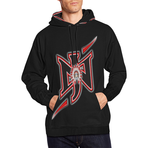 North Jackson High School - 3XL to 4XL All Over Print Hoodie for Men/Large Size (USA Size) (Model H13)