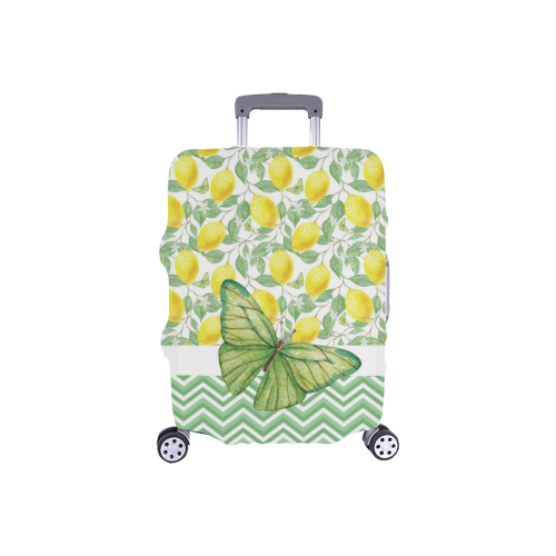 Butterfly And Lemons Luggage Cover/Small 18"-21"