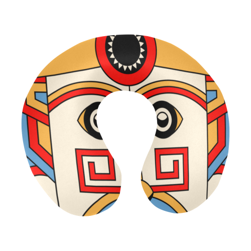 Aztec Religion Tribal U-Shape Travel Pillow