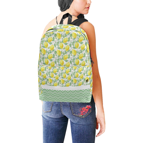Lemons With Chevron Unisex Classic Backpack (Model 1673)