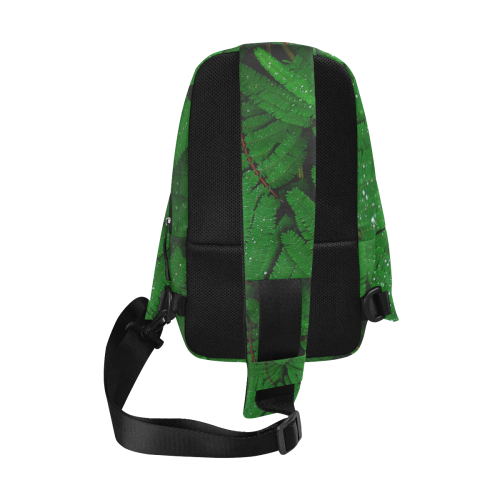 Forest Green Plants with Dew Photo Chest Bag (Model 1678)