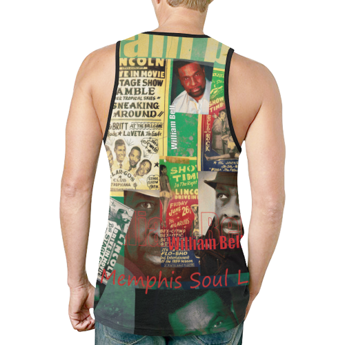 William Bell Collage 1 New All Over Print Tank Top for Men (Model T46)