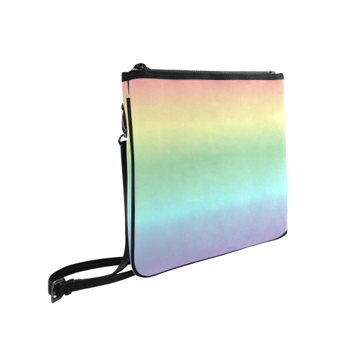 Pastel Rainbow Slim Clutch Bag (Model 1668)
