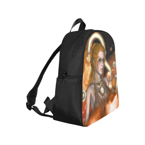 Steampunk women Multi-Pocket Fabric Backpack (Model 1684)