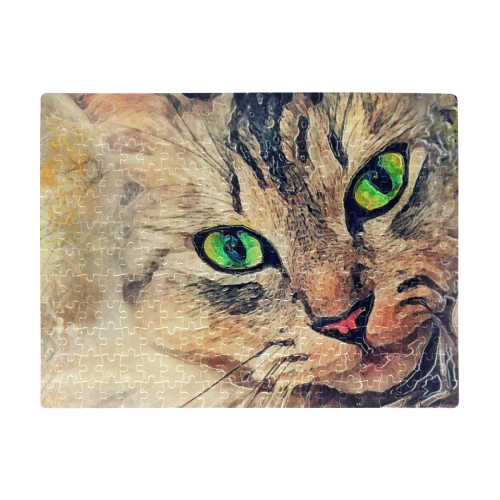 cat Pixie #cat #cats #kitty A3 Size Jigsaw Puzzle (Set of 252 Pieces)