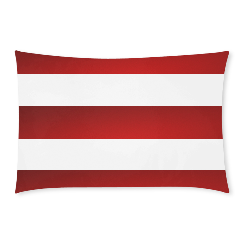Red White Stripes 3-Piece Bedding Set