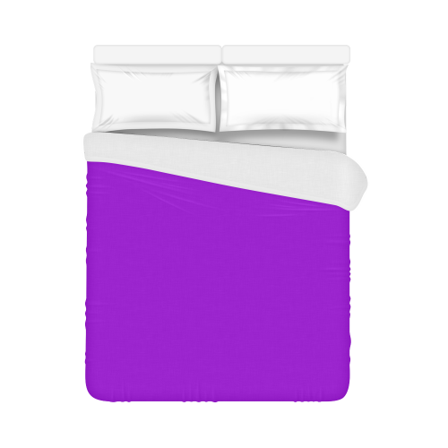 color dark violet Duvet Cover 86"x70" ( All-over-print)
