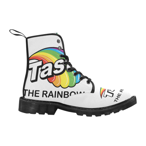 Taste The Rainbow Martin Boots for Women (Black) (Model 1203H)