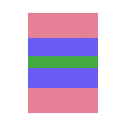 Trigender Flag Garden Flag 28''x40'' （Without Flagpole）