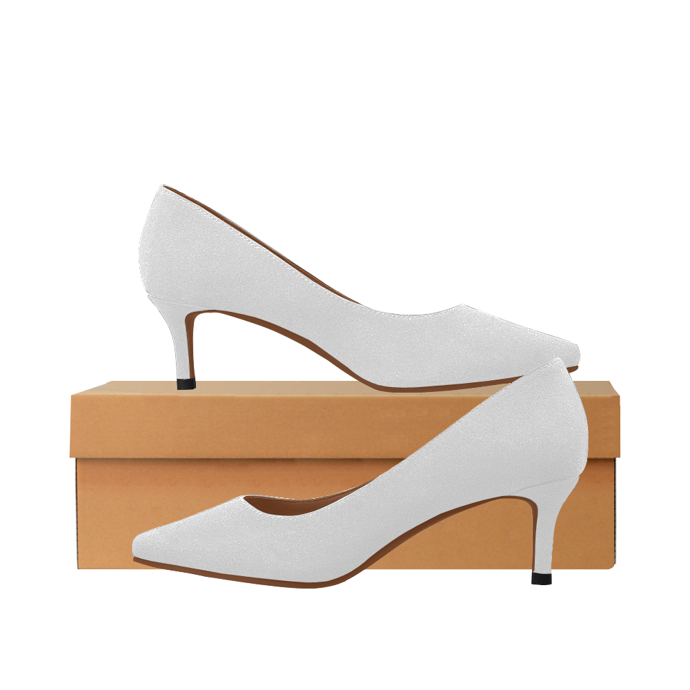 white low heel