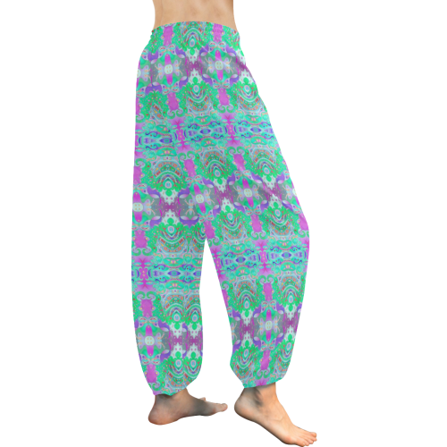 whale and fish tails pants Women's All Over Print Harem Pants (Model L18)