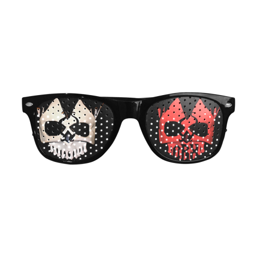 Red/Black Mask Custom Goggles (Perforated Lenses)