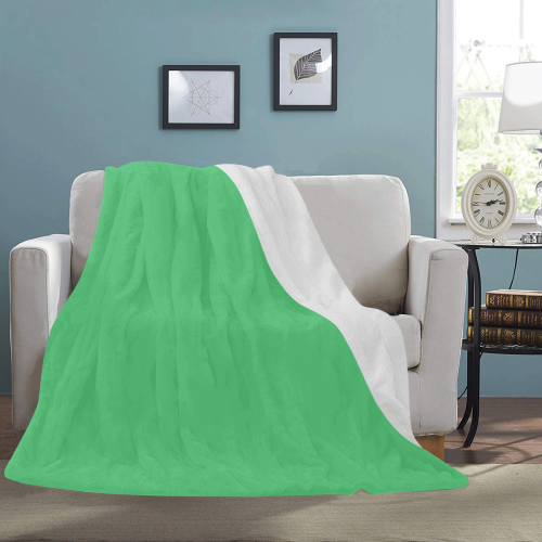 color Paris green Ultra-Soft Micro Fleece Blanket 54''x70''