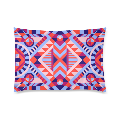Modern Geometric Pattern Custom Zippered Pillow Case 20"x30" (one side)