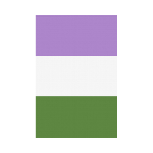 Genderqueer Flag Garden Flag 12‘’x18‘’（Without Flagpole）