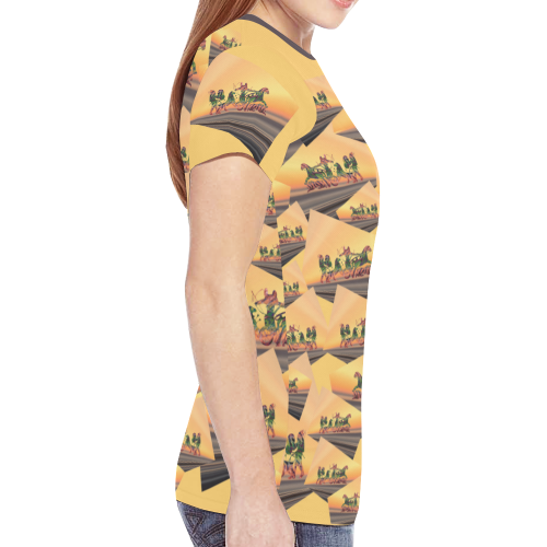 Assyrian Warriors New All Over Print T-shirt for Women (Model T45)