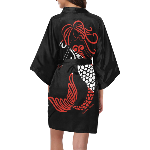 Tribal Scuba Flag Mermaid Kimono Robe