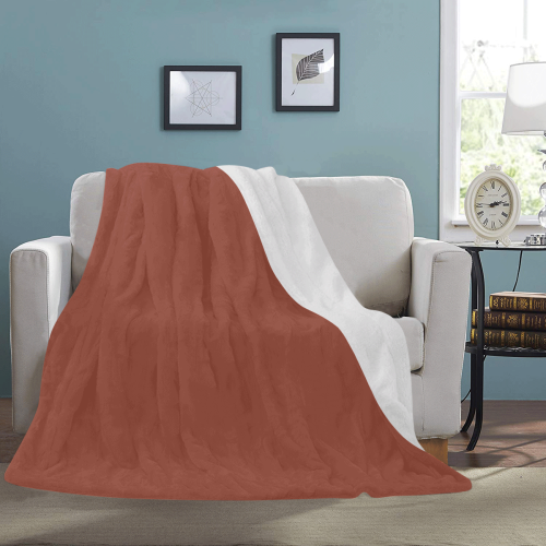 color chestnut Ultra-Soft Micro Fleece Blanket 54''x70''