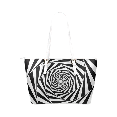 Spiral Leather Tote Bag/Small (Model 1651)
