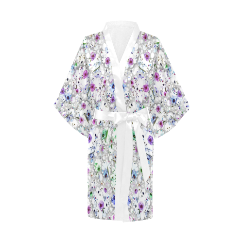 Lovely Shapes 1A by JamColors Kimono Robe