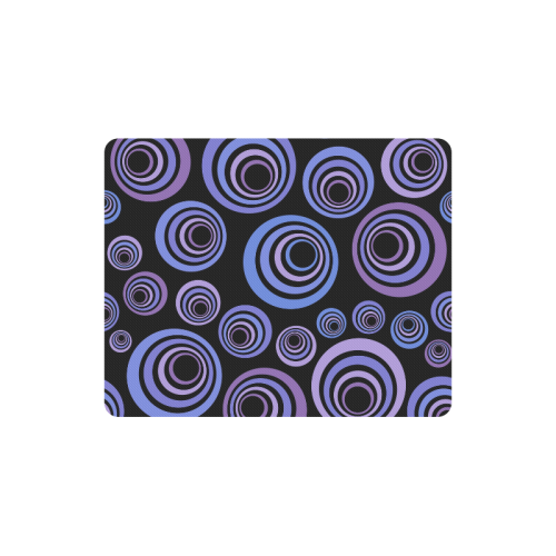 Retro Psychedelic Ultraviolet Pattern Rectangle Mousepad