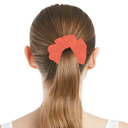 color tomato All Over Print Hair Scrunchie