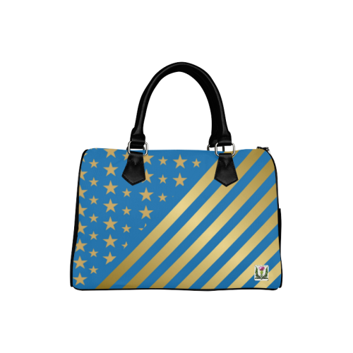 Fairlings Delight's Wonder Woman Collection- Golden Stars 53086a1 Boston Handbag (Model 1621)
