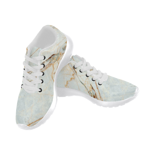 Marble Gold Pattern Women’s Running Shoes (Model 020)