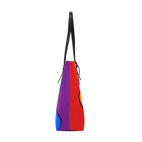 Gay Pride - Rainbow Flag Waves Stripes 1 Euramerican Tote Bag/Small (Model 1655)
