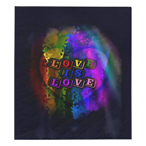 Pride 2019 by Nico Bielow Quilt 70"x80"