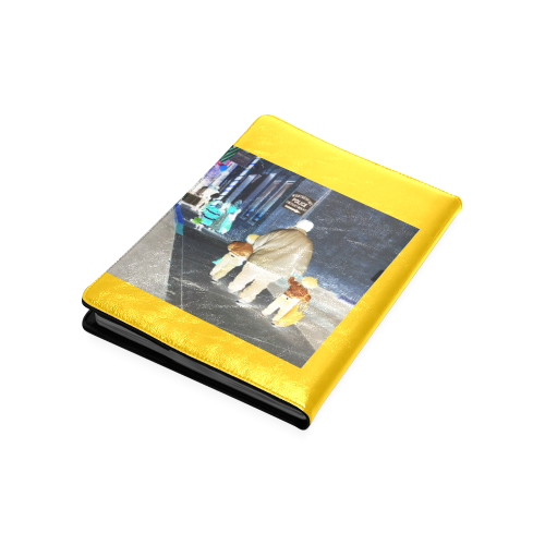 Ghosts roaming the street (yellow) Custom NoteBook B5