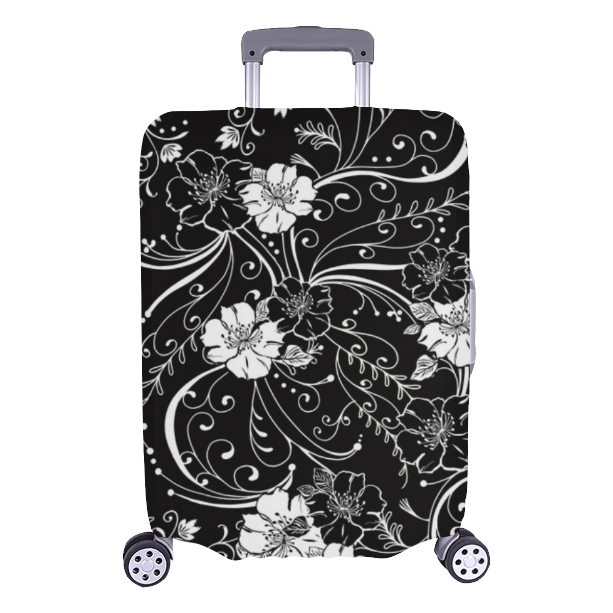 LAVOVO Retro Hummingbird Floral Luggage Cover Suitcase Protector Carry On Covers 
