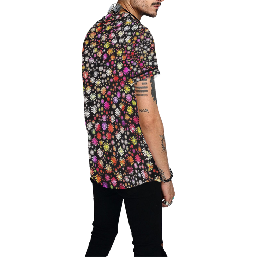 lovely shapes 4A by JamColors All Over Print Baseball Jersey for Men (Model T50)