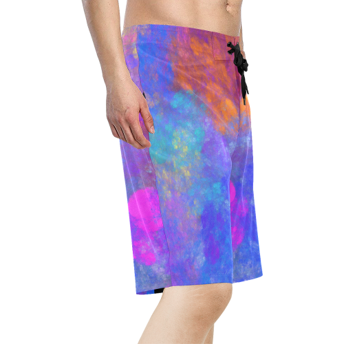 Color Soup Men's All Over Print Board Shorts (Model L16)