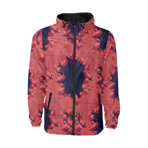 Hero by Nico Bielow All Over Print Quilted Windbreaker for Men (Model H35)