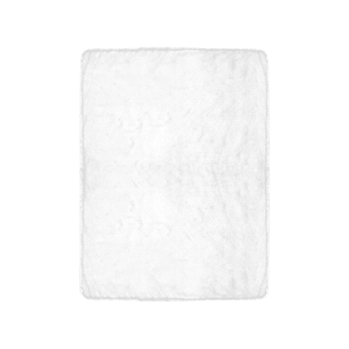 color white Ultra-Soft Micro Fleece Blanket 30''x40''