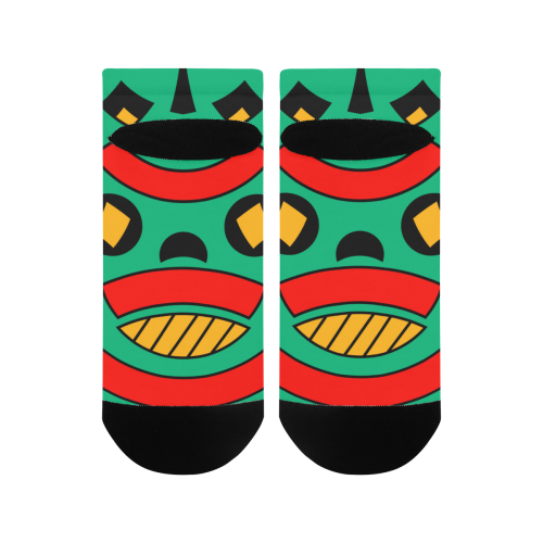 African Scary Tribal Men's Ankle Socks
