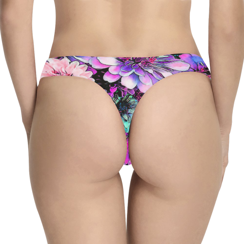 the beauty of wanting 4c2b Women's All Over Print Thongs (Model L30)