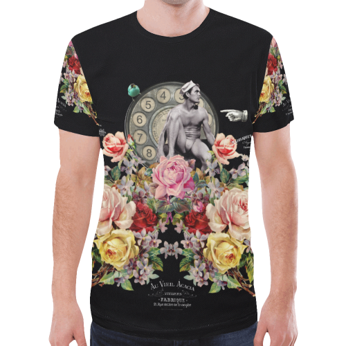 Nuit des Roses Revisited for Him New All Over Print T-shirt for Men/Large Size (Model T45)