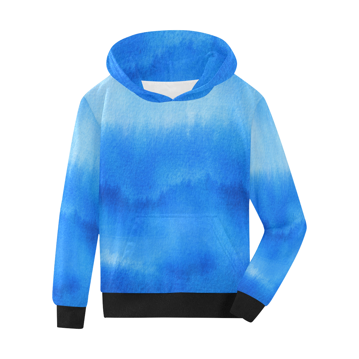 Blue Gradient Kids Hoodie Kids' All Over Print Hoodie (model H38) 