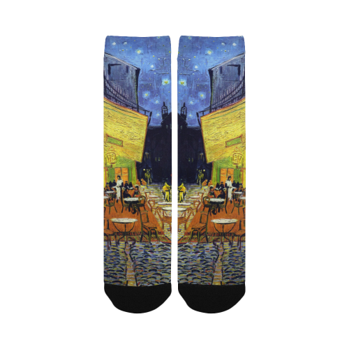 Vincent Willem van Gogh - Cafe Terrace at Night Women's Custom Socks