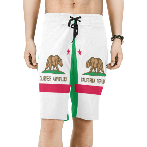 CALIFORNIA Men's All Over Print Board Shorts (Model L16)